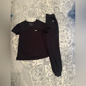 Fig scrub pants and top